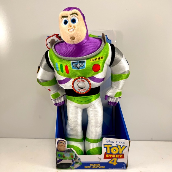 Disney Toys Disneypixars Toy Story 4 Talking Plush Buzz Lightyear